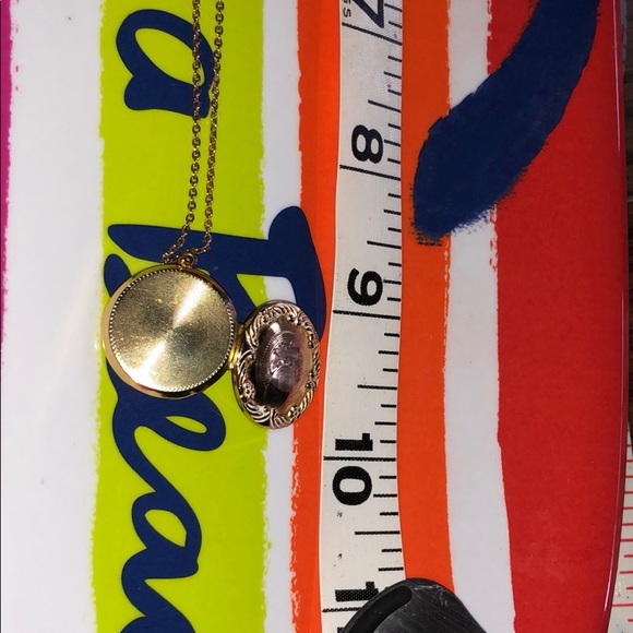 Necklace 1/20 kt gold vintage locket - Picture 2 of 8